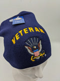 Licensed United States Navy Beanie Hat Cap - Veteran - Eagle Emblem