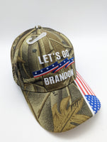 Let's Go Brandon - Embroidered Hat - Flag Bill Style 1