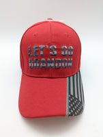 Let's Go Brandon - Embroidered Hat - Flag Bill Style 2