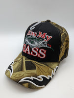 Fishing Fisherman Hat - Kiss My Bass - Embroidered