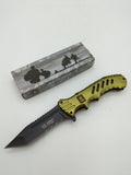 Licensed US Army Folding Pocket Knife - Green - Spring Assisted - TG