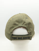 Vietnam Veteran Adjustable Hat - Embroidered - Green - 100% Cotton