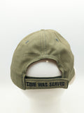 Vietnam Veteran Adjustable Hat - Embroidered - Green - 100% Cotton