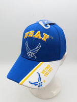 Licensed United States Air Force Hat - "WE OWN THE SKY" - Blue