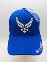 Licensed United States Air Force Emblem Wings Hat - Light Blue