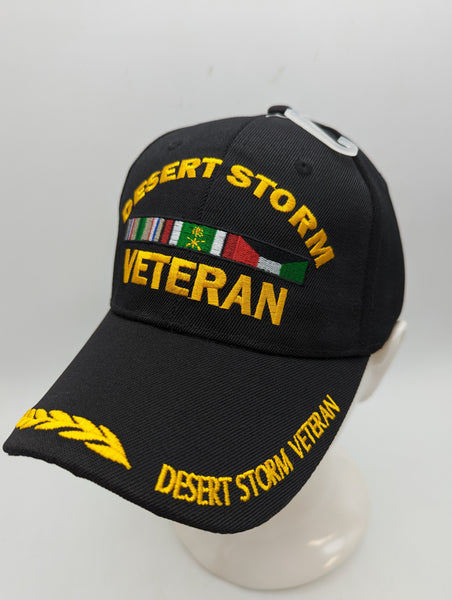 Desert Storm Veteran Hat Ballcap - Black