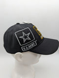 Licensed United States Army Hat Ballcap - Black - Star Emblem - Shadow Side