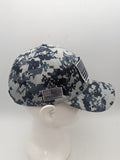 USA Flag Removable Patch Hat - Blue Digital Camo