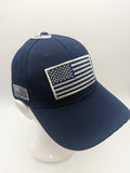 USA Flag Removable Patch Hat - Navy Blue