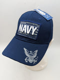 NEW - Licensed United States Navy Hat -Navy USA Flag - Eagle Bill -Embroidered