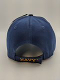 Licensed United States Navy Hat - U.S. Navy Bill - Emblem Side