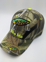 Fishing Fisherman Hat - Bite Me - Embroidered