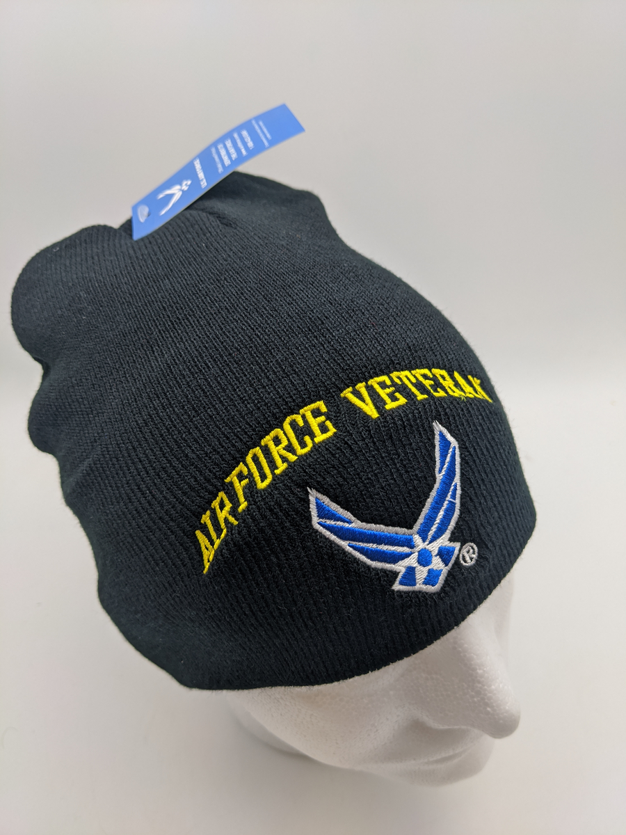 Licensed United States Air Force Veteran Beanie Hat Cap - U.S.A.F - Em ...