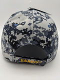 Licensed United States Navy Hat - USN Anchor - Embroidered - Digital Camo Blue