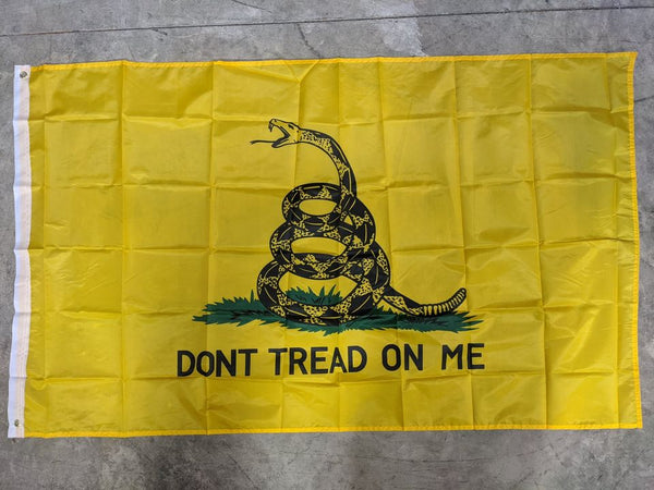 Don't Tread On Me Gadsden Flag - Yellow