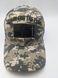 Stand For The Flag Kneel For The Fallen Hat - DIGITAL CAMO - USA Flag - Soldier - Embroidered