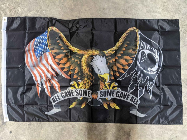 All Gave Some Some Gave All POW MIA Eagle Flag