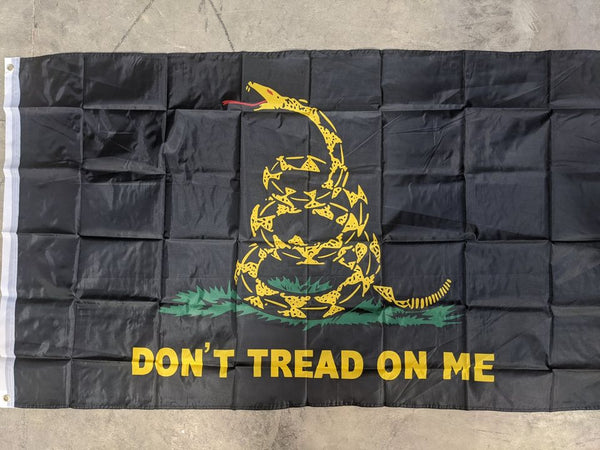 Don't Tread On Me Gadsden Flag - Black Version