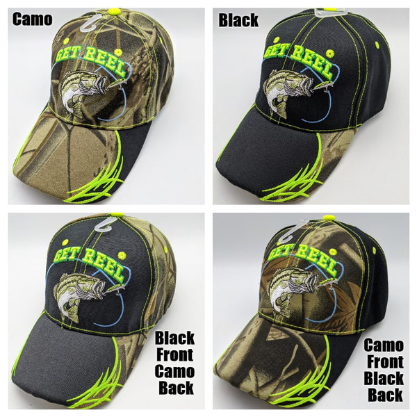 Bass Fishing Baseball Caps | Camo Fishing Hat | Fishouflage