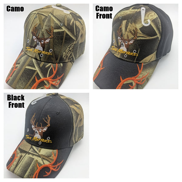 Size Matters Buck Hunting Deer Hat - Embroidered