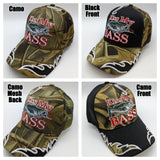 Fishing Fisherman Hat - Kiss My Bass - Embroidered