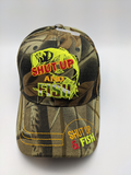 Fishing Fisherman Hat - Shut Up And Fish - Embroidered