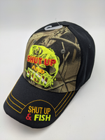 Fishing Fisherman Hat - Shut Up And Fish - Embroidered