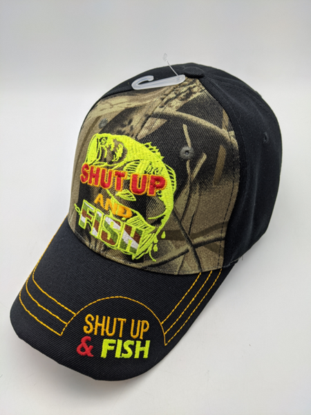 Fishing Fisherman Hat Shut Up And Fish Embroidered Discount